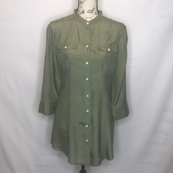 Banana Republic Silk Tunic Top - Picture 2 of 6